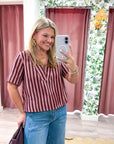 Helena Stripe Top