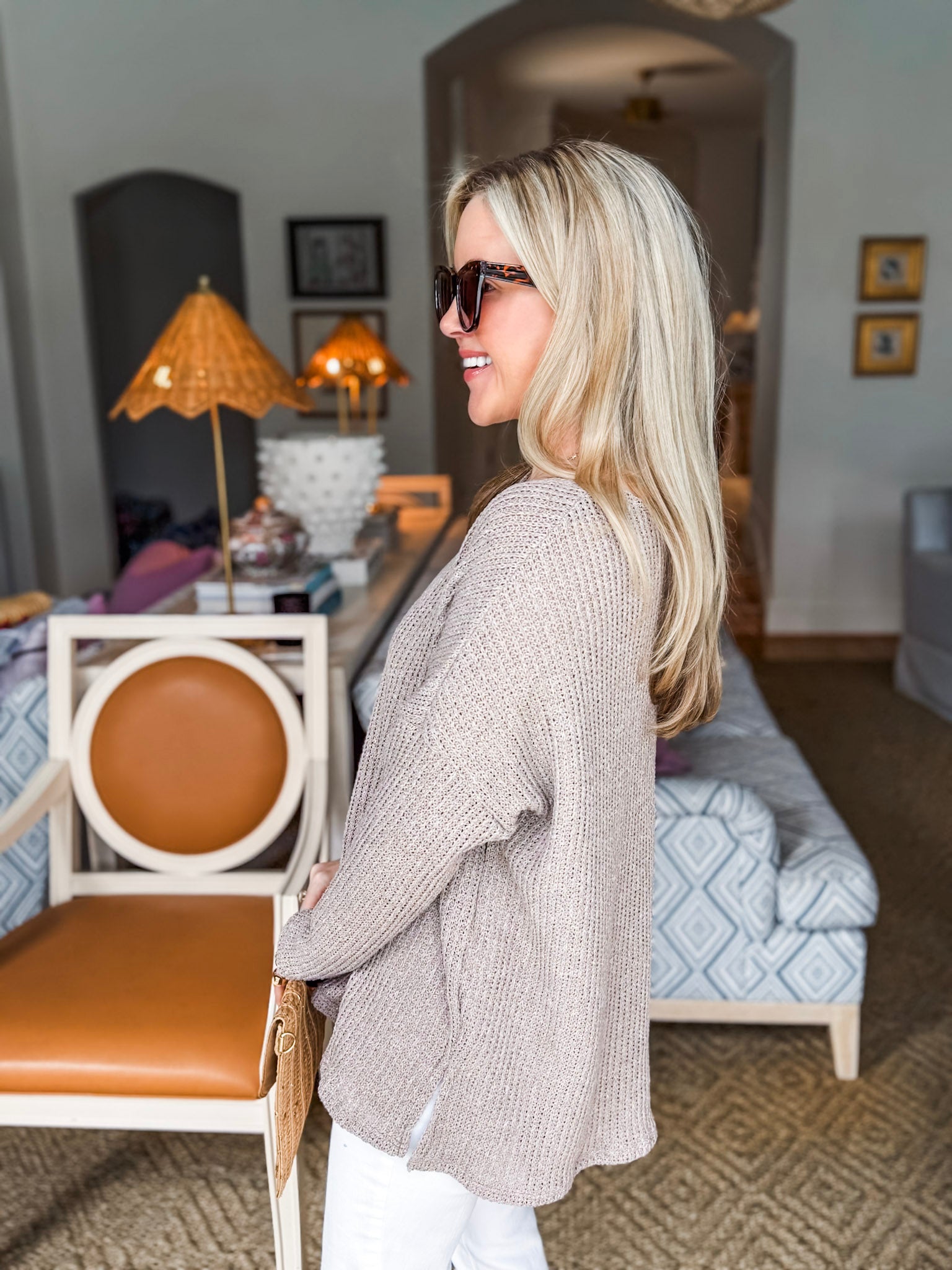 Love Luxe Knit Top-Oatmeal