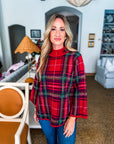 Tree Topper Plaid Top-Red