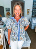 Renaissance Moment Top-Blue