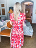 Villa Charm Floral Midi Dress