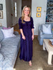 Pinot Sipping Maxi Dress-Navy