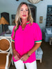 Summer Chill Top-Hot Pink