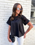 Soft Serenity Top-Black