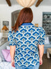 Hopeful Dreamer Floral Top-Navy