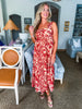 Soft Serenade Floral Midi Dress