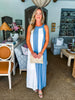 Santorini Seas Maxi Dress