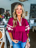 Rosewood Fields Embroidered Top