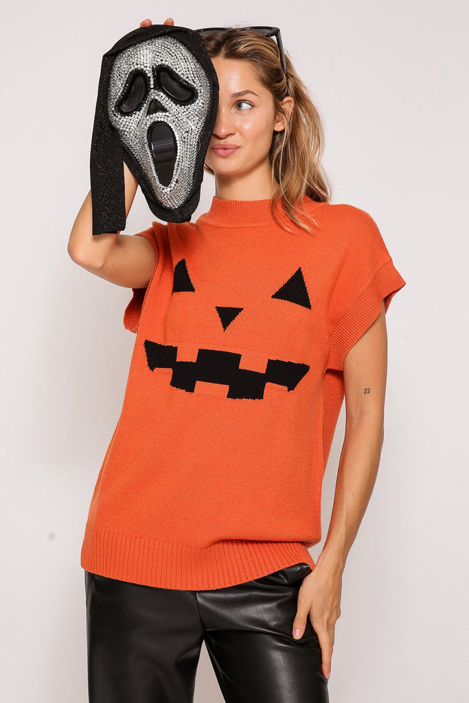 Pumpkin Sweater Top