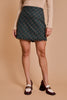 Holiday Plaid Mini Skirt- Navy