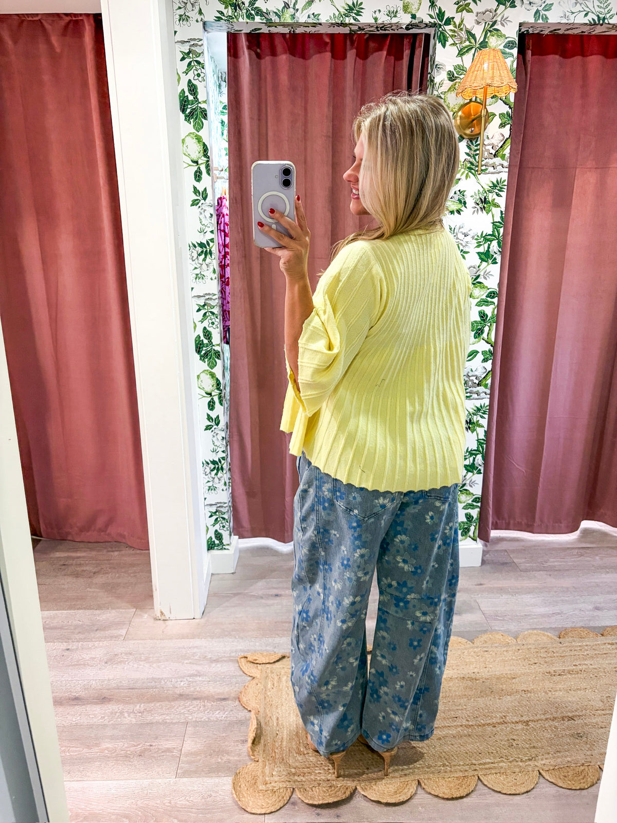 The Classic Swing Sweater-Lemon