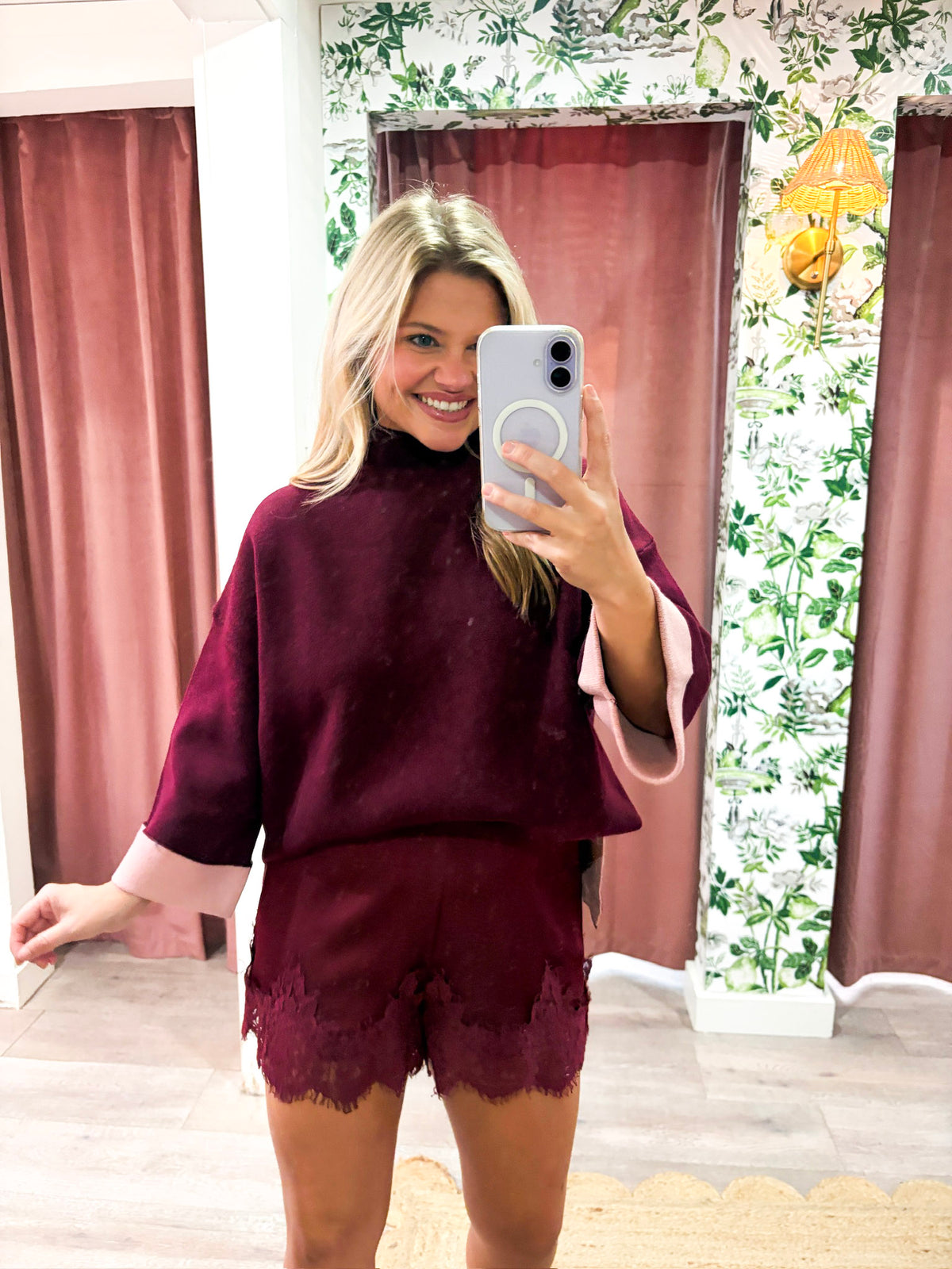 Warmth Edit Sweater-Wine