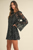 Bring the Light Sequin Dress- Black