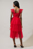 Valle Vista Dress- Red