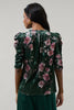 PREORDER: Floral Velvet Drape Top