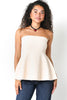 City Dream Sleeveless Knit Top-Ecru