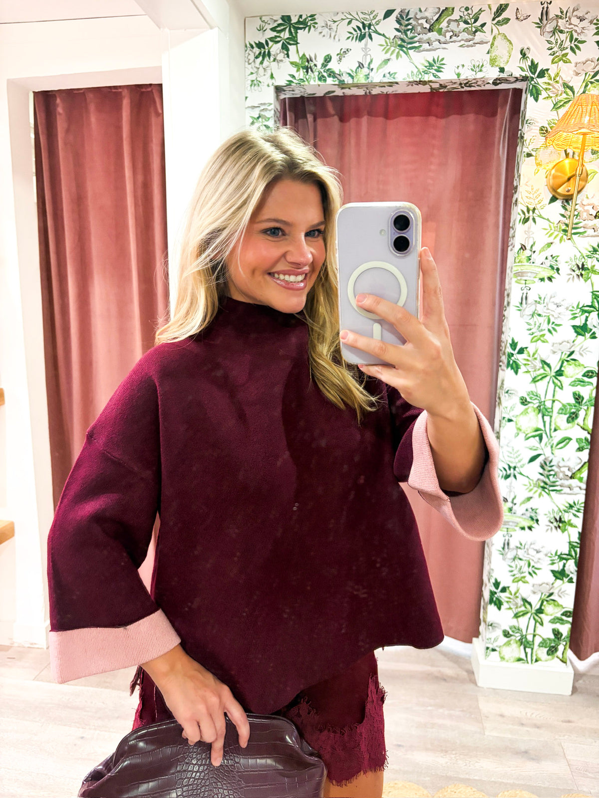 Warmth Edit Sweater-Wine