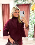 Warmth Edit Sweater-Wine