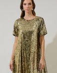 Golden Gem Mini Dress