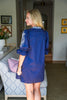 Latte Love Mini Dress-Navy