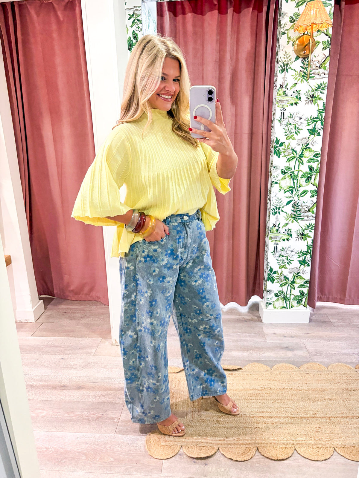 The Classic Swing Sweater-Lemon