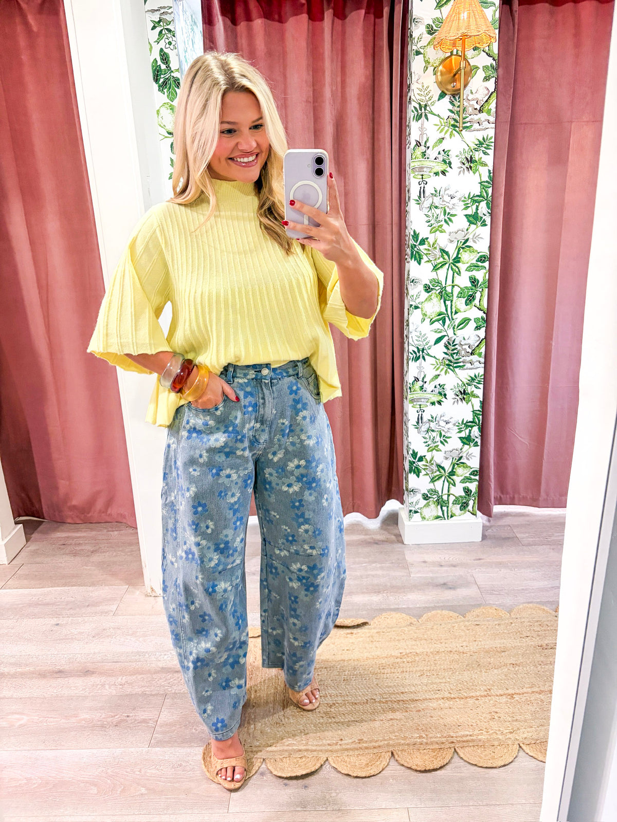 The Classic Swing Sweater-Lemon