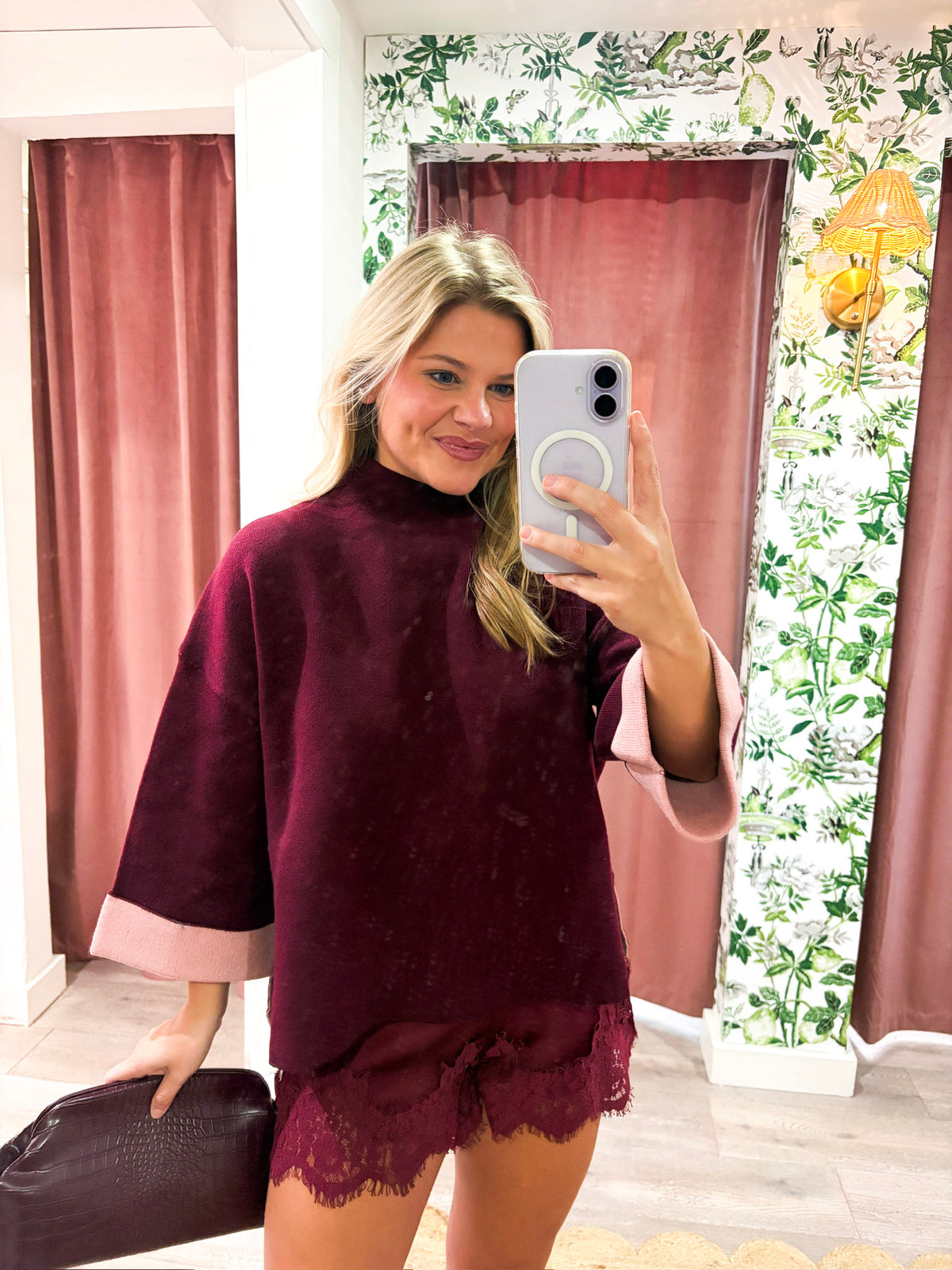 Warmth Edit Sweater-Wine