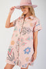 Whimsical Daydream Shirt Dress- Rose