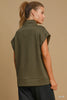 Like It Half Zip Top- Olive