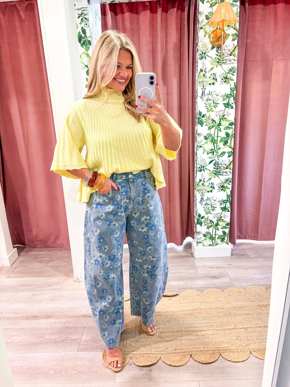 The Classic Swing Sweater-Lemon