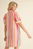 Happy Daze Striped Shirt Dress