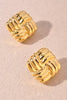 Chunky Gold Knot Stud Earrings