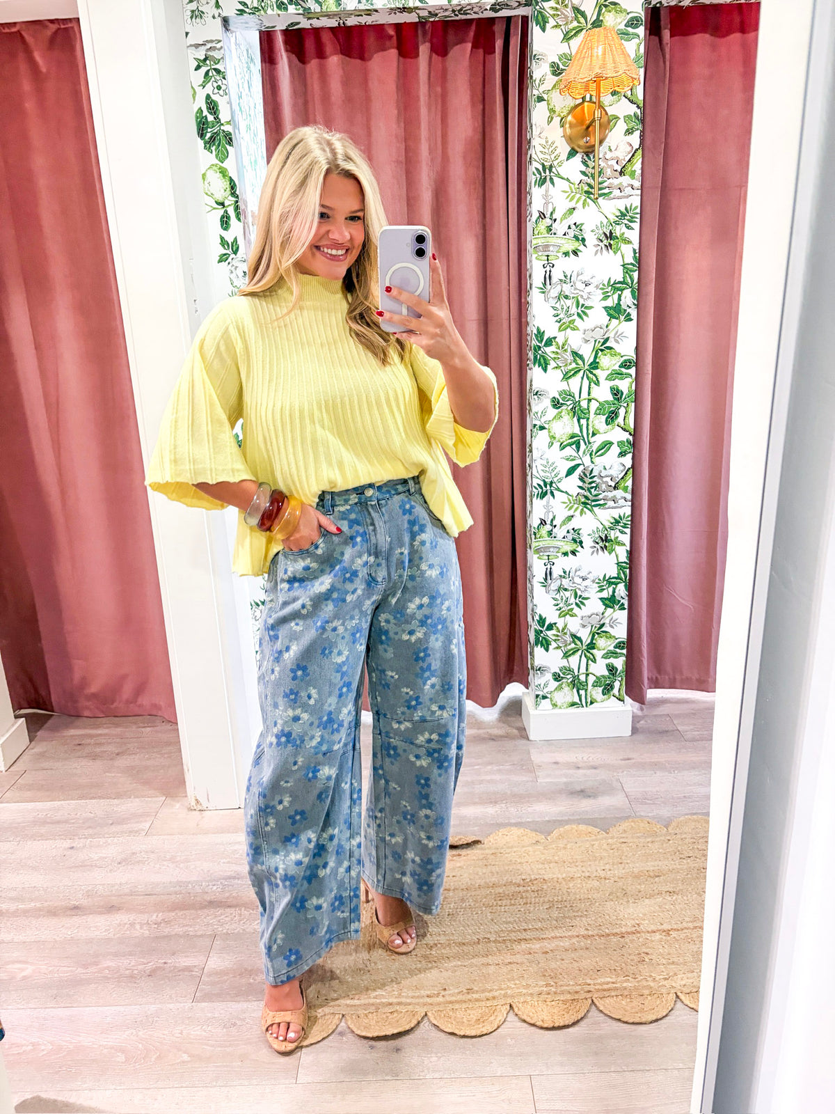 The Classic Swing Sweater-Lemon