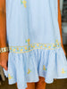 Limoncello Embroidered Mini Dress