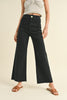 Cool Girl Wide Leg Denim Pants- Fade Black