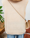 Preppy Moment Sweater Vest- Cream