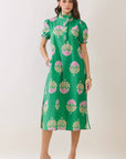 Clara Ruffle Midi Dress