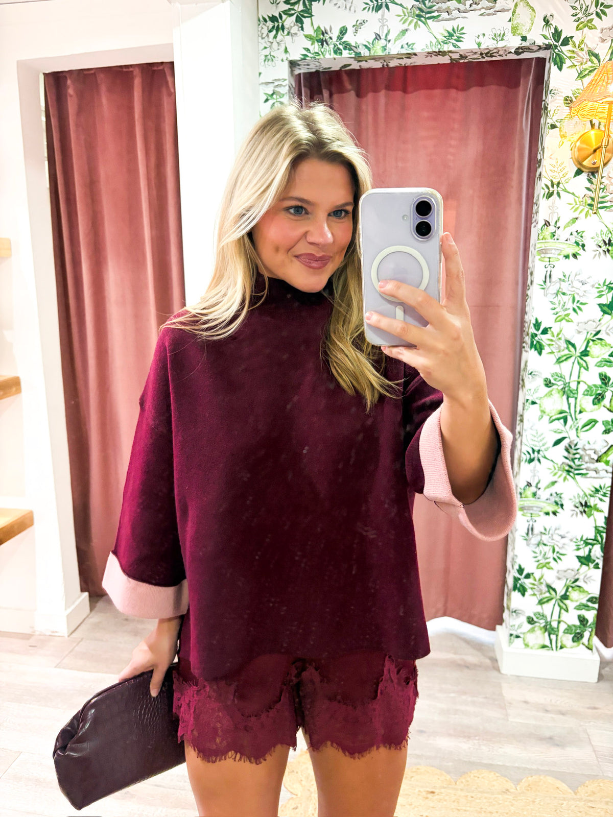 Warmth Edit Sweater-Wine
