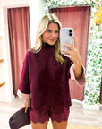 Warmth Edit Sweater-Wine