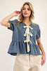 Small Town Charm Denim Top