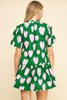 Crazy For You Mini Dress- Green Pink