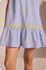Limoncello Embroidered Mini Dress