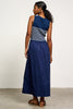 Sleek Style Midi Dress- Navy