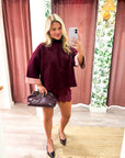 Warmth Edit Sweater-Wine