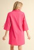 Bows and Kisses Dress- Fuchsia