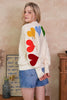 Candy Hearts Patch Sweater