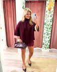 Warmth Edit Sweater-Wine