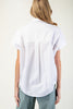 Super Solid Collared Top- Off White