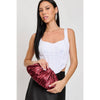 Jewel Clutch- Burgundy