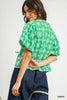Vintage Eyelet Top-Green